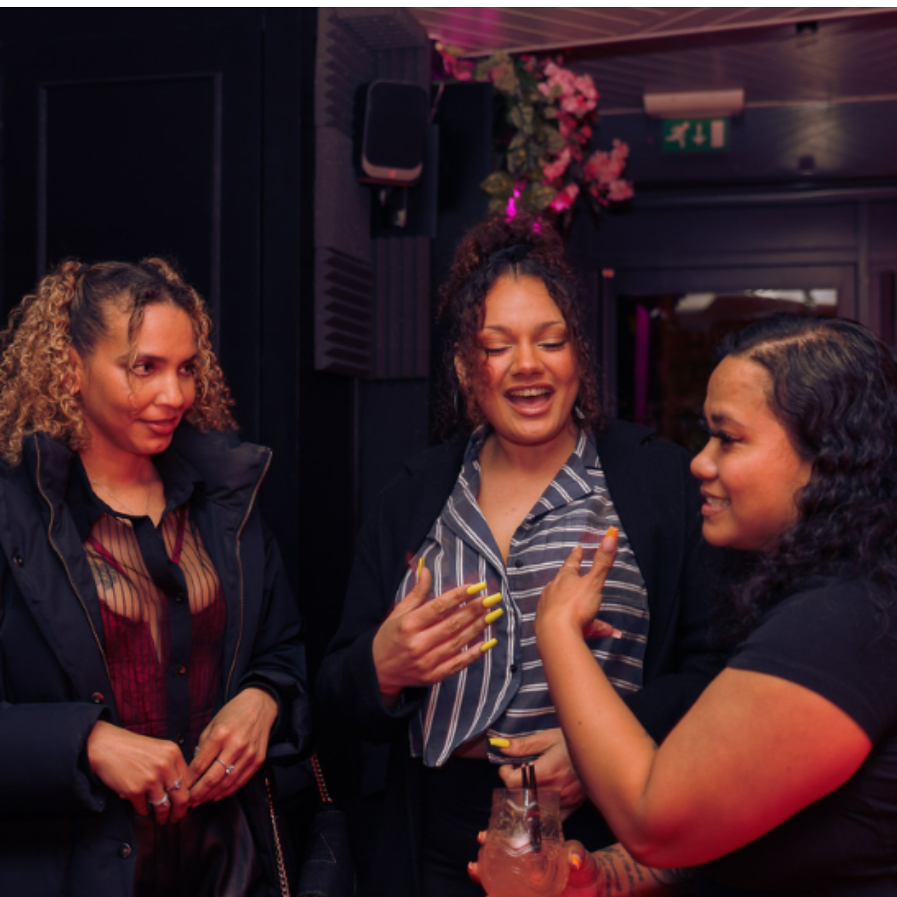 Lady Velvet speaking on stage at Velvet After Dark London erotic spoken word event